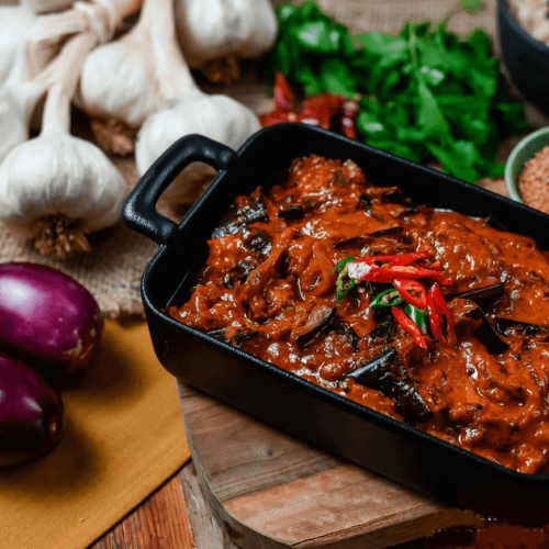 Slow Cooked Aubergine and Coconut Curry 450g (value pack) Vegan The