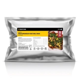 roasted-mediterranean vegetable bake with pesto-pouch